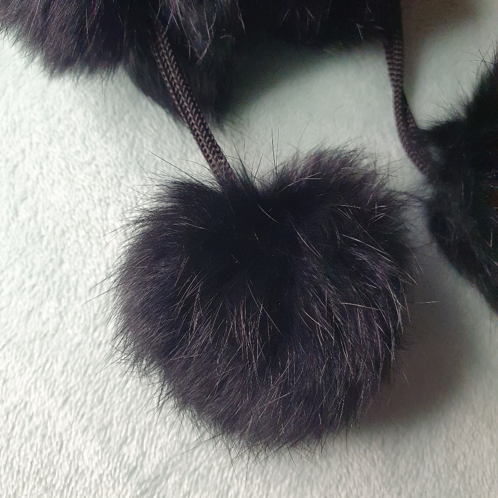 Cejon Rabbit Fur Scarf - Picture 2 of 5